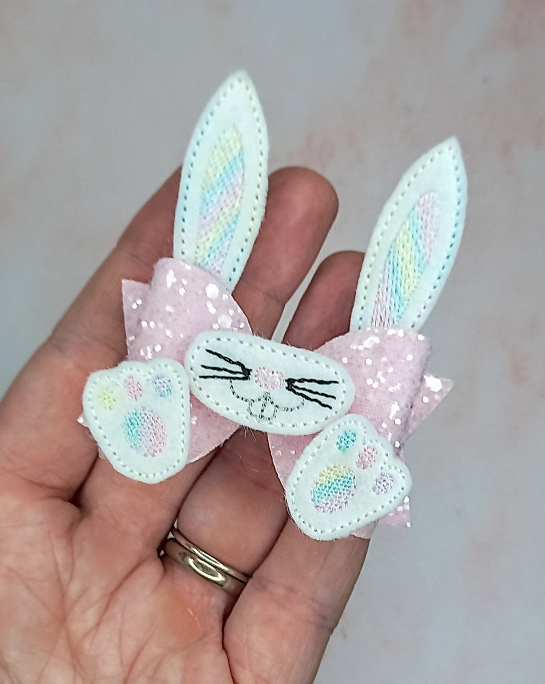 Easter Bunny Friend - Small Emily Bow