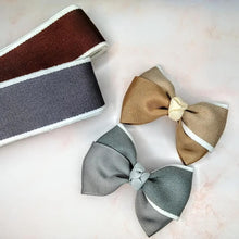 Load image into Gallery viewer, Autumn Medium Twisted Tux Bow
